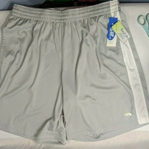 MTA Sport Men's XL Shorts Fast Dri Light Gray NWT